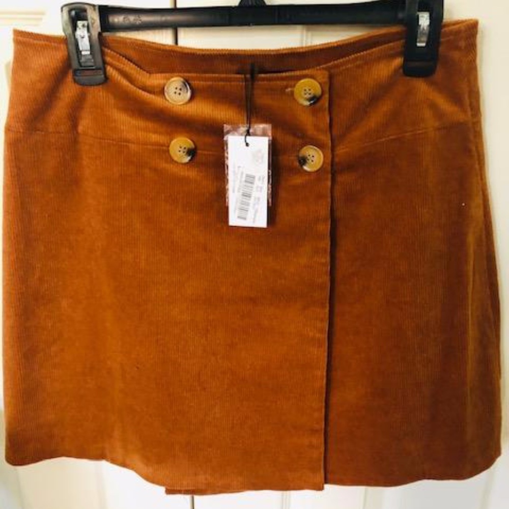 Corduroy Midi Skirt